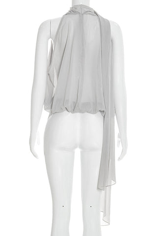 Draped Halter Neck Tank