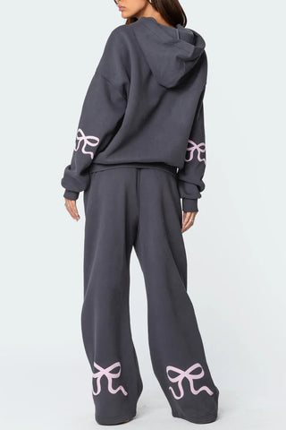Relaxed Fit Hoodie and Pants Set