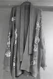 Sequined Open-Front Cardigan