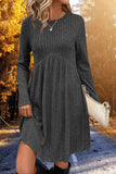 Ribbed Knit Casual Dress