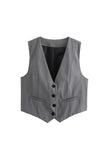 Classic Buttoned Waistcoat Vest