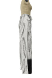 Artistic Ombre Wide-Leg Jeans