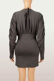 Plunge V-Neck Mini Dress