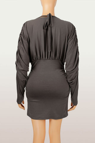 Plunge V-Neck Mini Dress