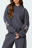 Relaxed Fit Hoodie and Pants Set