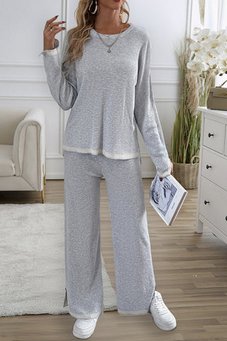 Trim-Accent Lounge Pants Set