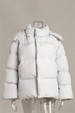 Versatile Puffer Jacket with High Collar