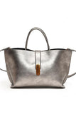 Elegant Tote Bag with Gold Accent