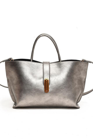 Elegant Tote Bag with Gold Accent
