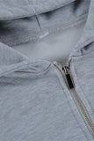 Hooded Zip-Up Pants Set