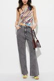 Wide-Leg Straight Jeans