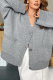 Button-Up Relaxed Fit Cardigan