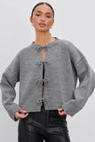 Tie-Front Cardigan with Chic Appeal