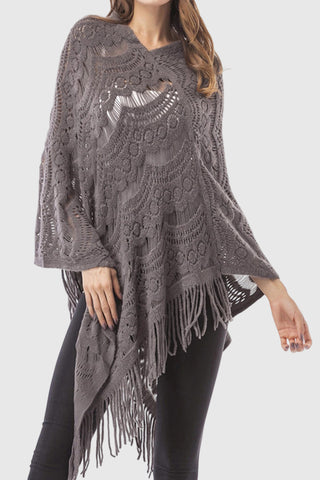 Elegant Lace Fringe Shrug
