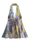 Halter Neck Tie-Dye Dress