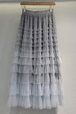 Tiered Ruffle Maxi Skirt
