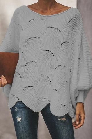 Oversized Knit Sweater with Relaxed Fit
