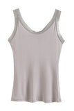 Lace-Trimmed Sleeveless Camisole