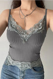 Lace Trim V-Neck Camisole