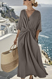 Elegant Knotted Casual Dress