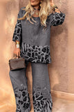 Leopard Print Two-Piece Set