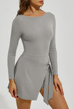 Long Sleeve Tennis Mini Dress