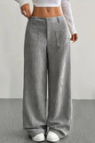Wide-Leg Casual Pants with Pockets