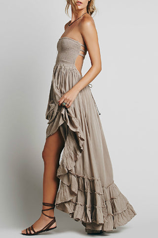 Flowy Maxi Dress with Tiered Skirt