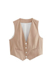 Classic Buttoned Waistcoat Vest