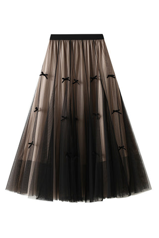 Elegant Pleated Tulle Skirt
