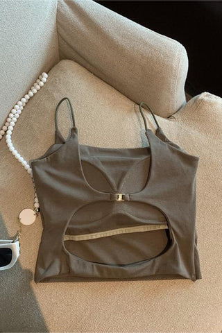 Stylish Cutout Tank Top