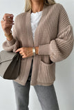 Open-Front Knit Cardigan