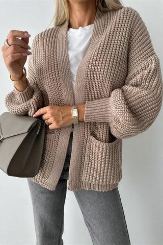 Open-Front Knit Cardigan