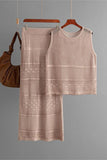 Stylish Crochet Skirt Set