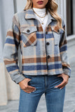 Plaid Button-Up Jacket