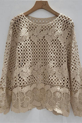 Lace Design Crochet Blouse
