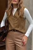Button-Front Tailored Vest