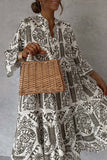 Floral Pattern Casual Dress
