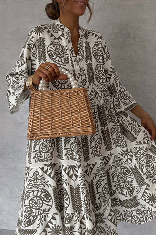 Floral Pattern Casual Dress