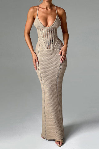 Crochet Patterned Maxi Dress
