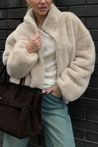 Cozy Stand Collar Jacket