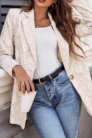 Floral Pattern Blazer