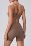 High-Waisted Laser Cut Casual Shorts