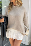 Casual Knit Sweater with Relaxed Fit