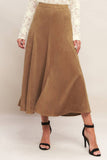 Elegant A-Line Maxi Skirt