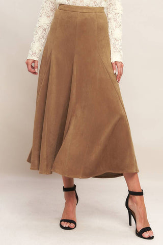 Elegant A-Line Maxi Skirt