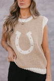 Horseshoe Graphic Knit Vest
