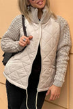 Quilted Textured Sleeve Coat