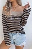 Off-Shoulder Knit Sweater