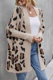 Open-Front Leopard Cardigan